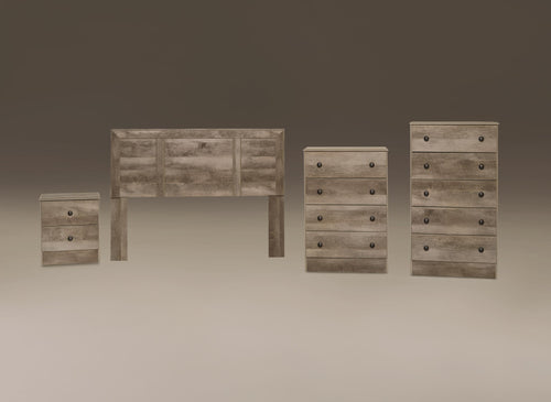 Gray Oak Finish Promotional Bedroom Set